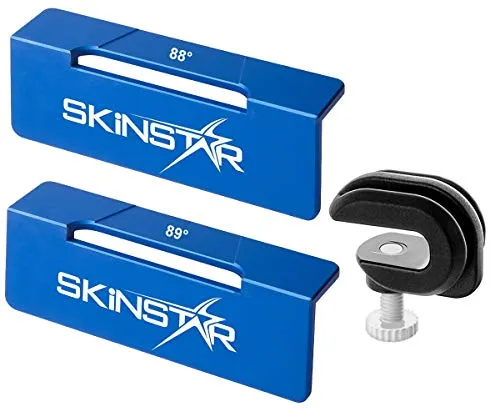 SkinStar File Guide Race Set Alu-Kantenwinkel Feilenwinkel 88°-89° mit Feilenklammer