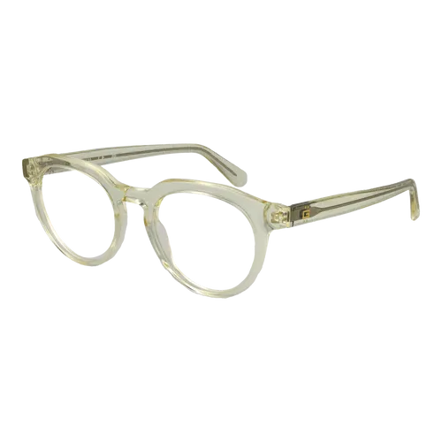 Guess Brillenfassung GU50134 039 49 - Stylische Herrenbrille - Moderne Brillenfassung in Gelb aus hochwertigem Azetat. Ideal für den Alltag, mit komfortablem Federscharnier und stilvollem, rundem Design. Inklusive Original-Etui.