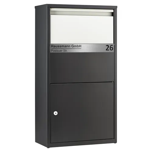 Haussmann Briefkasten BOX 390 | Paketbriefkasten - Personalisiert P1