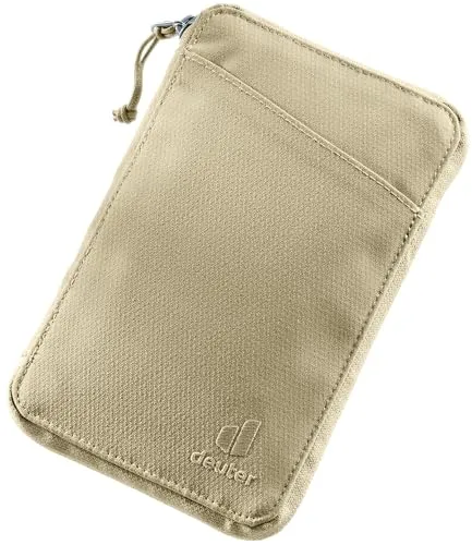deuter Travel Wallet Unisex-Adult, Desert, One Size - Rucksack-Zusatztaschen mit praktischer Aufklappöffnung, ideal für Reisen – sicheres Münz- und Geldscheinfach sowie externes Steckfach für schnellen Zugriff auf Tickets und Reisepass.