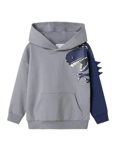 NAME IT Jungen Nmmnash Ls Nreg Sweat Wh Bru Box, Tradewinds, 92