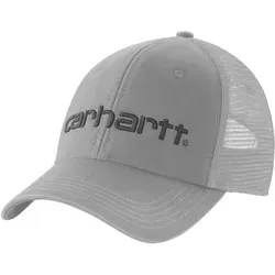 Carhartt Dunmore Kappe, grau für Männer - Stylische Kappe mit verstellbarer Passform und vorgebogenem Schirm, ideal für Freizeit und Outdoor-Aktivitäten.