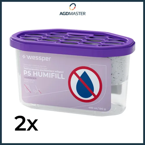 Luftentfeuchter Nachfüllpack 2x 400ml Lavendelduft Wessper P5 Humifill