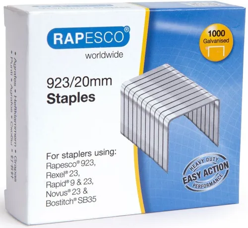 RAPESCO Heftklammer Heftklammern 923/20mm VE=1000 Stück