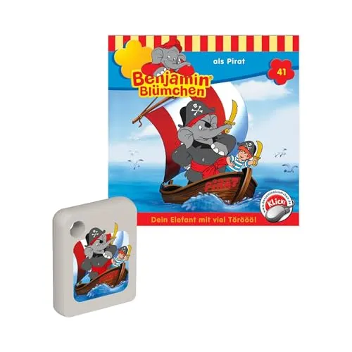 Galakto Audio-Token: Benjamin Blümchen - Benjamin Blümchen als Pirat, Hörspiel für Kinder ab 3 Jahren, Spielzeit ca. 51 min