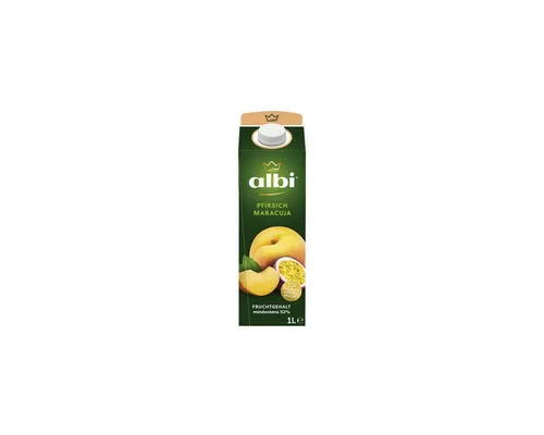 albi® Saft Pfirsich-Maracuja, 6x 1 Liter, Fruchtnektar / Fruchtgehalt mind. 52%