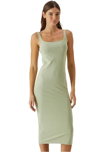 Urban Classics Damen Kleid - Ladies Basic Long Cotton Jersey Dress - Kleider für Damen: Ärmelloses Maxi Kleid aus 95% Baumwolle für hohen Tragekomfort, ideal für lässige und schicke Anlässe.