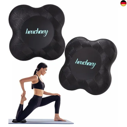 heuchaey Kniekissen Yoga 2 STK - Sportmatten mit rutschfestem, stoßdämpfendem Design, ideal für Yoga, Pilates und mehr. Ergonomische Form schützt Gelenke und sorgt für maximalen Komfort.