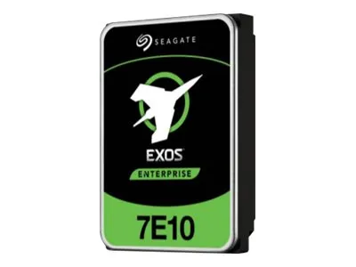 Seagate Exos 7E10 - 10 TB interne Festplatte - Festplatte mit 10 TB Speicher, ideal für Datenspeicherung und Backup, hohe Leistung mit SATA 6Gb/s und 256 MB Puffer.