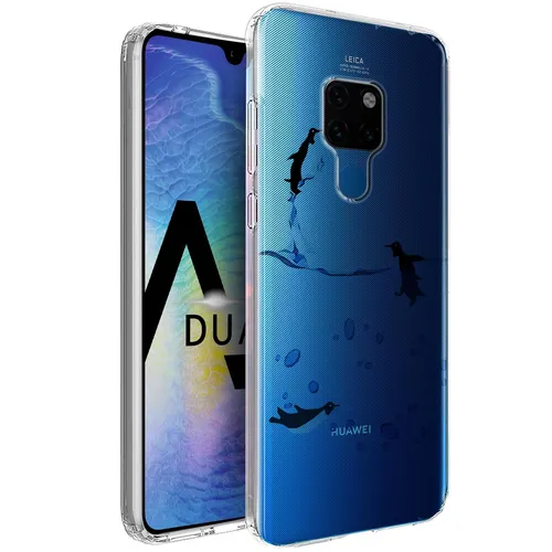Schutz Hülle Für Huawei Mate 20 Motiv Handy Silikon Tasche Slim Case Bild Cover