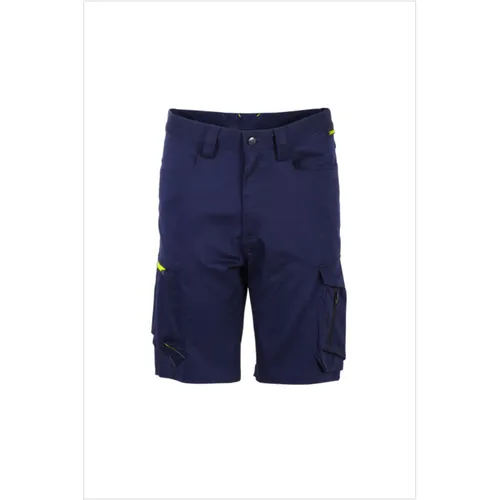 Planam Stretchline Shorts marine Gr. M - Herren Shorts in marine, aus 64% Baumwolle für hohen Tragekomfort, ideal für Freizeit und Arbeit. Perfekt für aktive Tage!