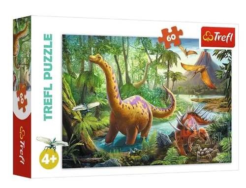 Puzzle 60 pcs - Dinosaurs migration Trefl 5900511173192