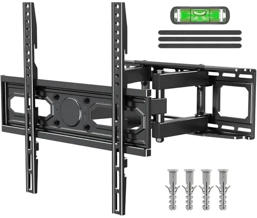 ELIVED TV Wandhalterung Schwenkbar 26-70 Zoll Flach Curved Fernseher bis 45kg