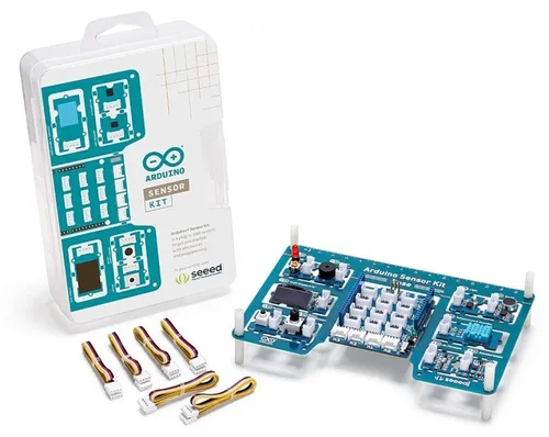 Arduino TPX00031 Entwicklungsboard - Platinen & Entwicklungskits: Innovatives Sensor Kit mit Shield und 10 Grove-Sensoren für kreative Projekte und Lernzwecke.
