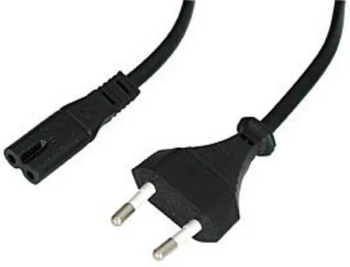 LINDY Strom Anschlusskabel [1x Euro-Stecker - 1x Kleingeräte-Buchse C7] 3.00m Schwarz