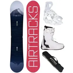 Airtracks Damen Snowboard-Set Freestyle Freeride Day&Night Lady Rocker 138 + Snowboard Bindung Master W + Snowboardboots Master QL W 38 + Sb Bag