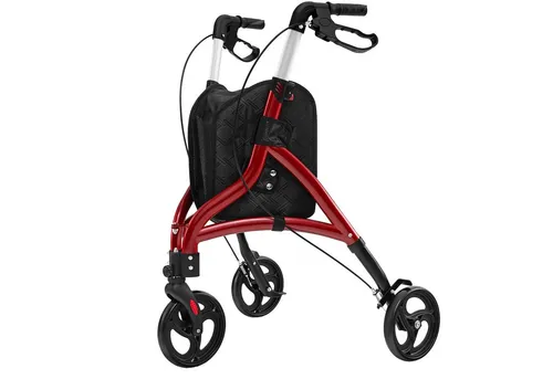 COSTWAY Rollator mit Sitz, klappbar & leicht, 6-fach höhenverstellbar