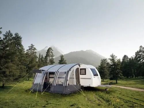 Reimo Rimini Air II Vorzelt, 390x235cm, Hell-& Dunkelgrau