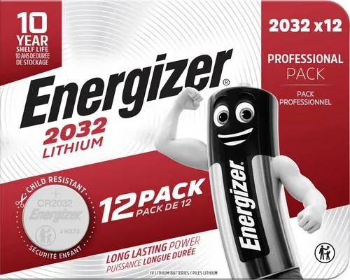 Energizer Knopfzelle CR 2032 3V 12 St. 240 mAh Lithium