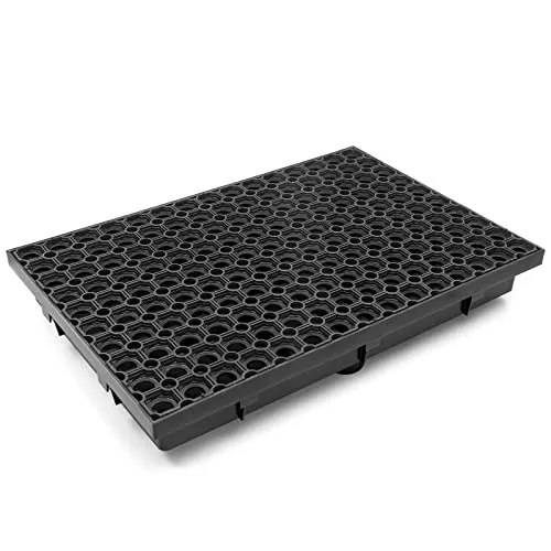 Schuhabstreifer 40 x 60 cm mit Bodenwanne + Gummigitter Fußabtreter Fußmatte