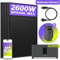 Balkonkraftwerk 2000W Bifazial Marstek Jupiter C Plus - Solarmodule mit 2000W Leistung, korrosionsbeständig und wartungsfrei – ideal für umweltbewusste Haushalte und Gewerbe.