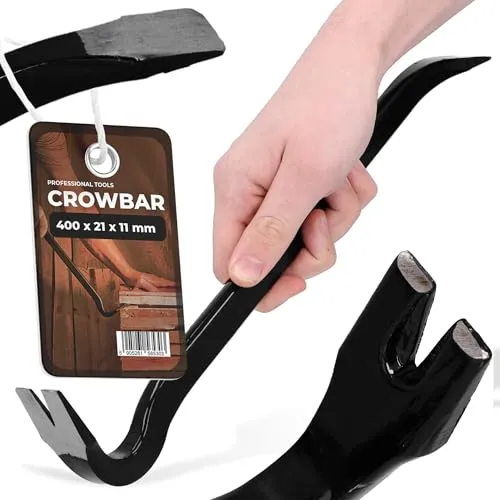 Nageleisen Brechstange 40cm Brecheisen Nagelzieher Montageeisen Nagelklaue Montierhebel Montiereisen Kuhfuß Nagelschlitze Praktisches Multifunktions-Stemmeisen Abrissarbeiten