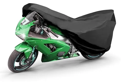 WALSER Motorrad Abdeckplane All Weather M - 100% wasserdichte Motorradabdeckung für ganzjährigen Schutz vor Regen, Schnee und UV-Strahlung. Ideal für BMW, Honda, KTM, Kawasaki und mehr.