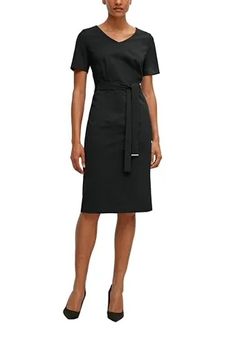 comma Kleid im Slim Fit in schwarz von comma,