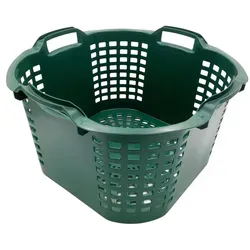 Teterower Kunststoffe GmbH & Co. KG Wäschekorb Universalkorb verschiedene Farben Wäschekorb Stapelkorb Gartenkorb grün 50 l