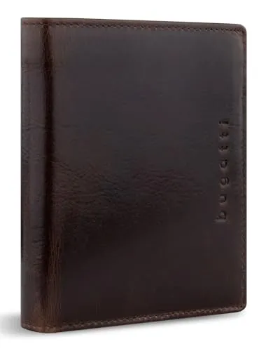 bugatti Romano RFID Wallet mit Klappe 10CC Braun - Herren-Geldbörse mit RFID-Schutz, hochwertiger Verarbeitung und elegantem Design – ein Must-have für stilbewusste Männer!