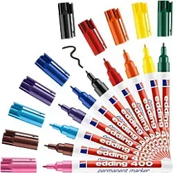 edding 400 Permanentmarker farbsortiert 1,0 mm, 10er Set von edding