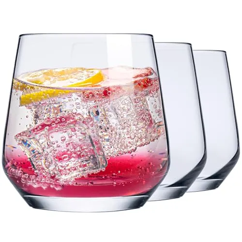 KONZEPT Gläser Set 6 teilig, 310 ml kleine Saftgläser, ideal als Trinkgläser, Wassergläser, Whiskygläser, universal und spülmaschinenfest