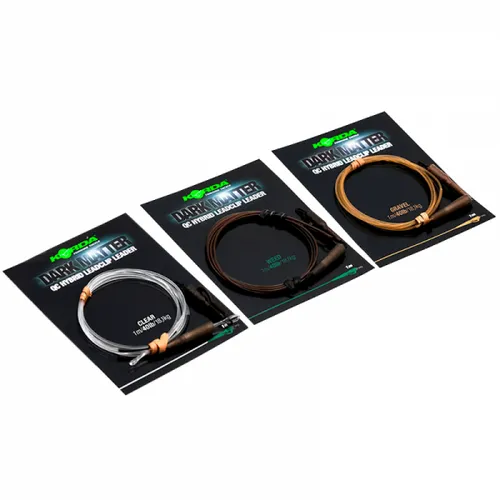 Korda Dark Matter Leader QC Hybrid Clip 100cm/40lb/Clear