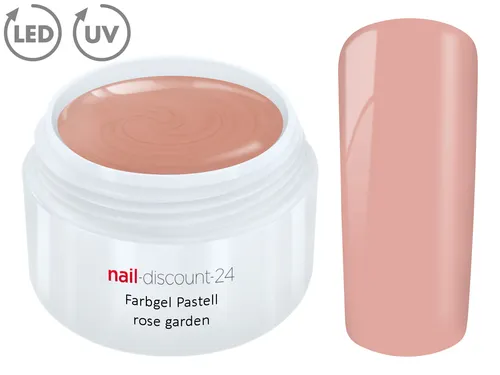 UV LED Farb Gel Pastell ROSE GARDEN French Color Modellage Nail Art Design Rosa