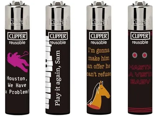 Clipper Feuerzeug 4er Set: (Screen Play) von sunmondo