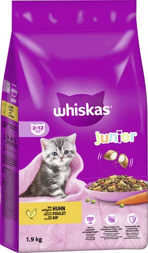 WHISKAS Beutel Trocken Junior mit Huhn 1,9 kg 1,9 kg