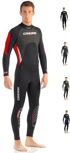 Cressi Morea Wetsuit Full Black/RED Man S/2 von Cressi