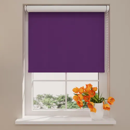 Radeco® Verdunkelungsrollo 60 x 190 cm lila, Größen von 40 bis 240 Breite, rollo wandmontage, rollo 60 cm breit