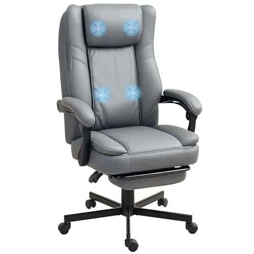HOMCOM Ergonomischer Bürostuhl mit Massagefunktion
