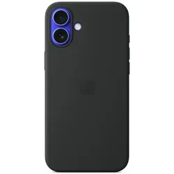Apple iPhone 16 Plus Silicone Case mit MagSafe - Schwarz, umweltfreundlich aus 55% recyceltem Silikon, optimaler Schutz und kabelloses Schnellladen