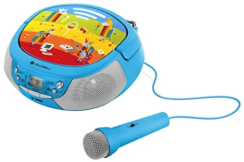 GOGEN Kinder CD Player mit Karaoke-Funktion – Tragbar und bunt