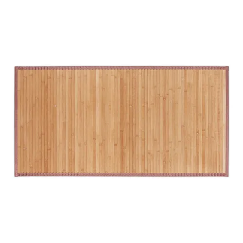 relaxdays Badematte Bambusmatte natur 61 x 122 cm - Badteppich aus 80% Bambus, 20% Polyester, umweltfreundlich und rutschfest - ideal für ein stilvolles Badezimmer.