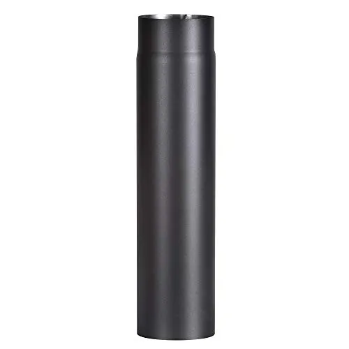 Firefix Rauchrohr Ø 120 mm 50 cm Schwarz - Zubehör für Kamine & Öfen, robustes schwarzes Stahlrauchrohr mit 120 mm Durchmesser, ideal für Kaminöfen und kompatibel mit Stahlrohren gleichen Durchmessers.