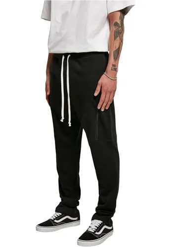 Produktbild Urban Classics Herren Low Crotch Cargo Sweatpants Black, S