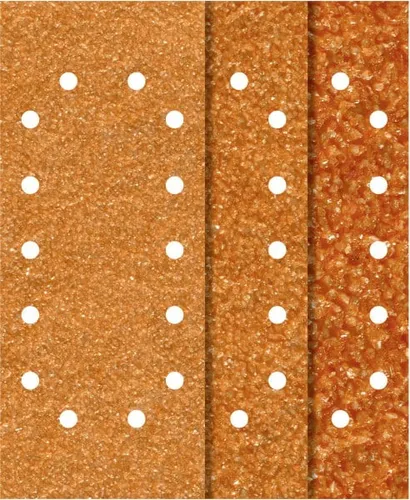 Wolfcraft Schleifstreifen Korund K40 K80 K120 115 x 280 mm 25 Stück