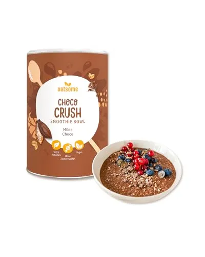 OATSOME® Choco Crush | Smoothie Bowl Mit Mildem Kakao & Cremigem Hafer | 100% Natürlich, Vegan & Ohne Zuckerzusatz + Zusatzstoffe | Einfache Zubereitung | Frühstück & Snack | Gefriertrocknung | 400g…