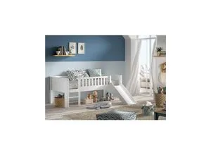 SCOTT Kojen-Spielbett 90 x 200 cm mit Rutsche und Leiter von Vipack