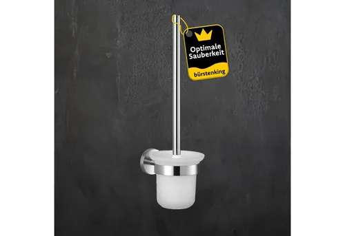 Bürstenking WC-Reinigungsbürste mit Halter – Edelstahl matt, Serie 190