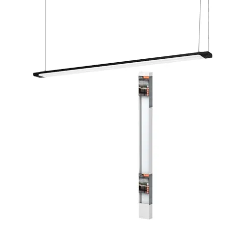 Ledvance LED Panelleuchte Office Line Slap 120cm - Dimmbar - Deckenleuchte für Büro und Heimarbeitsplatz mit superschlankem Design, 40W und 5750lm Lichtstrom, ideal für direktes Licht auf der Arbeitsfläche.