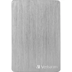 Verbatim Store n Go ALU Slim 1TB - Externe HDD-Festplatte, blitzschnelle USB 3.2 Gen 1 Übertragungsgeschwindigkeit und elegantes Design in Silber